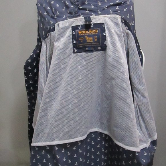 Woolrich Man's Style  Jacket Anchor Print Size XL - Picture 5 of 8
